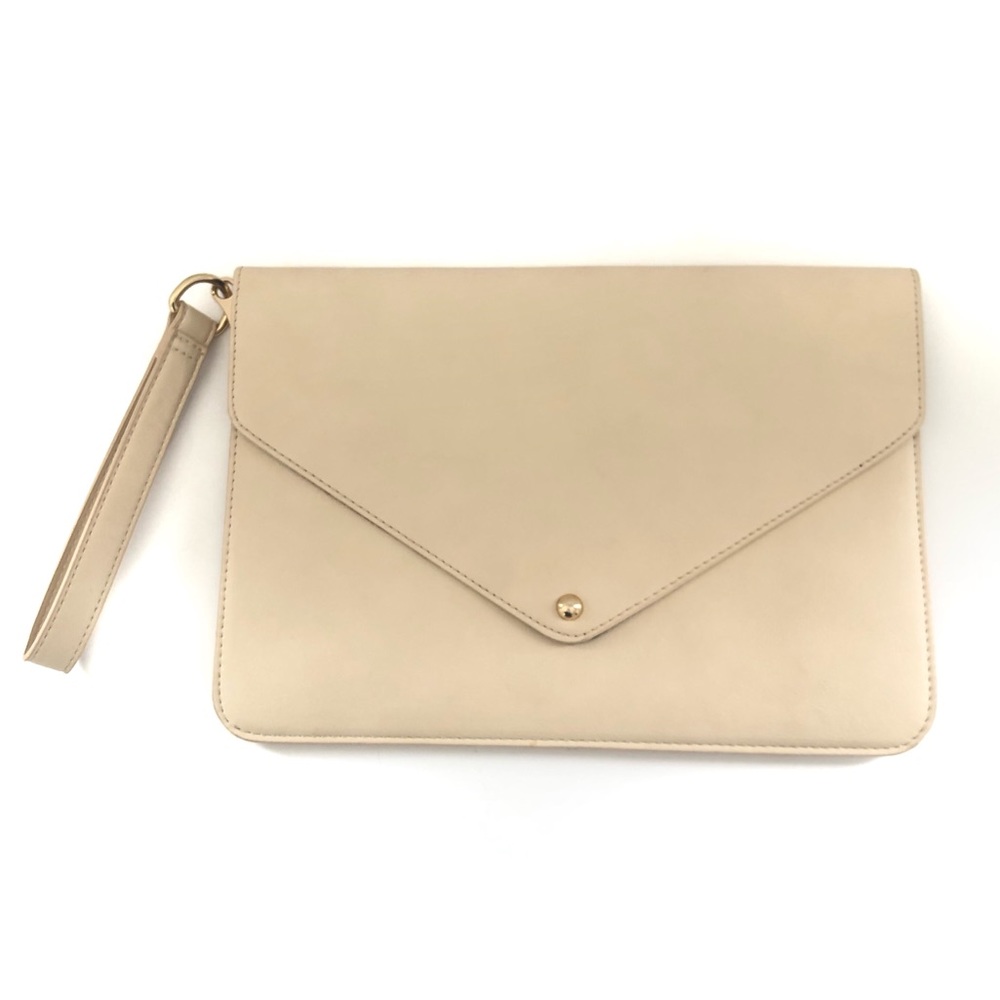 Cream Envelope Clutch From Forever 21